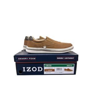 Izod Barlow Men's Slip On Shoes Barlow Brown Size 9.5